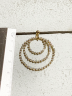 Pendientes triple aro strass