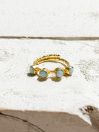 Anillo cuatro piedras