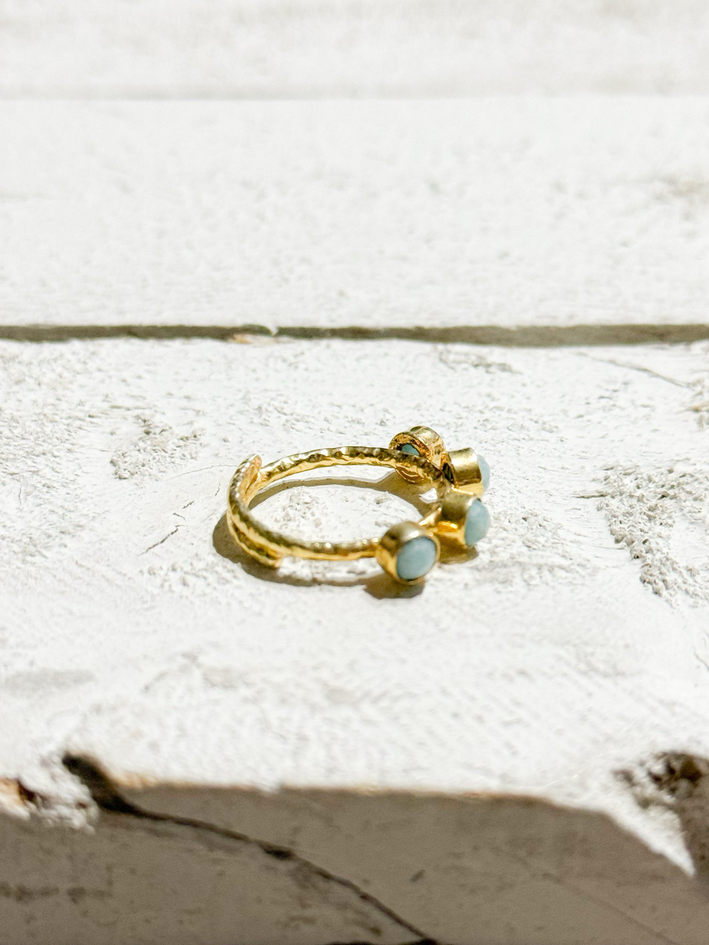 Anillo cuatro piedras