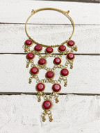Gargantilla malla roja