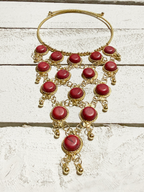 Gargantilla malla roja