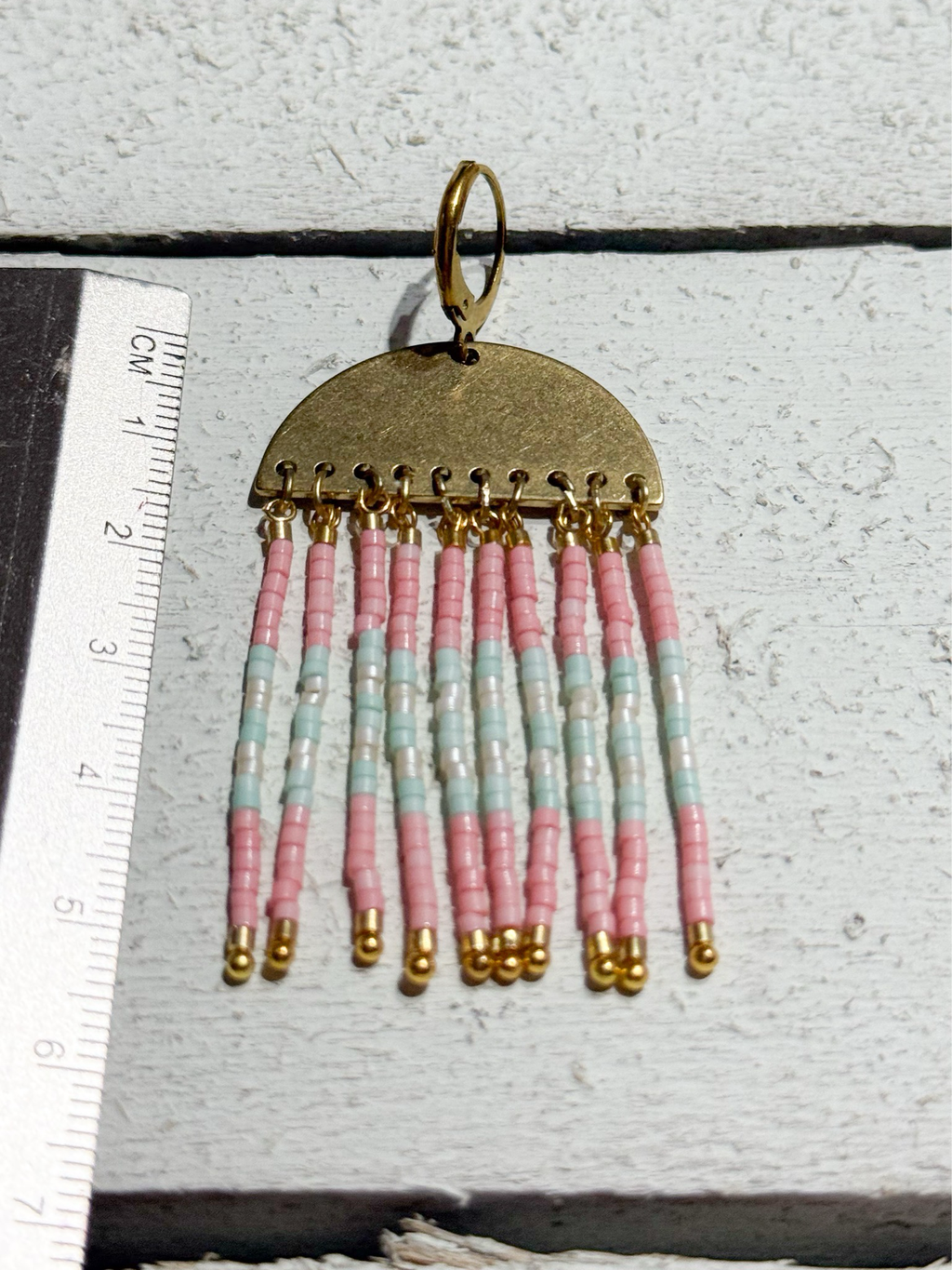 Pendientes medusa Rosa / agua