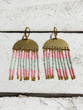 Pendientes medusa Rosa / agua