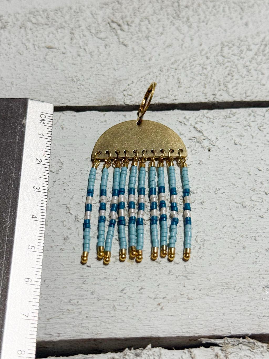 Pendientes medusa azúles