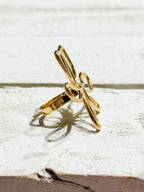 Anillo flor garabato