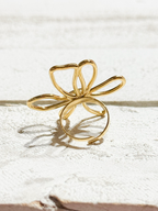 Anillo flor garabato