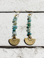 Pendientes tribal chip agua