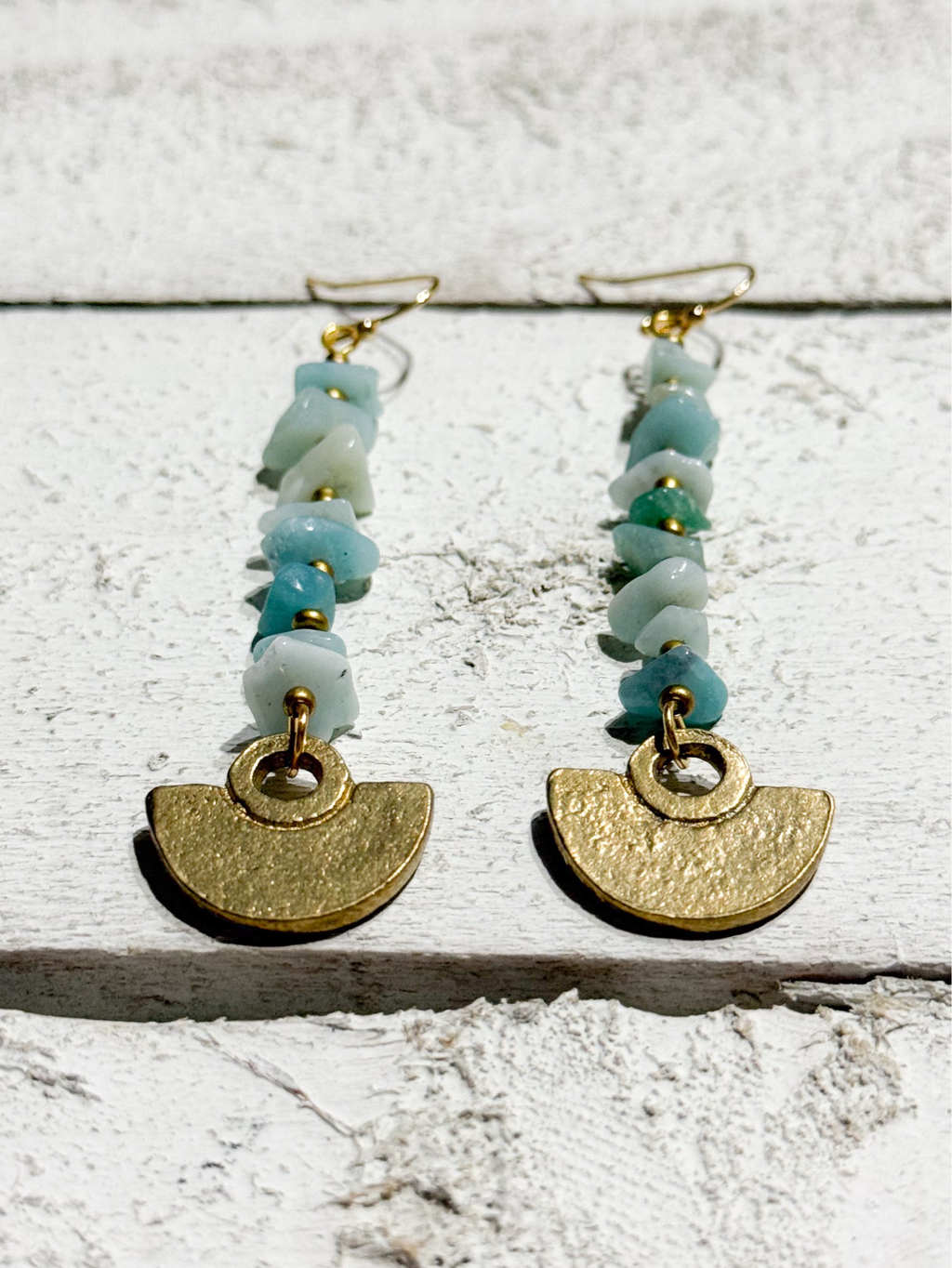 Pendientes tribal chip agua