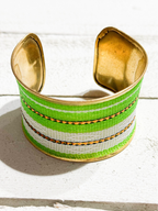 Brazalete verde/dorado
