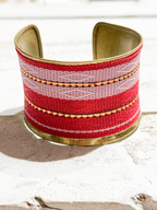 Brazalete rojo/dorado
