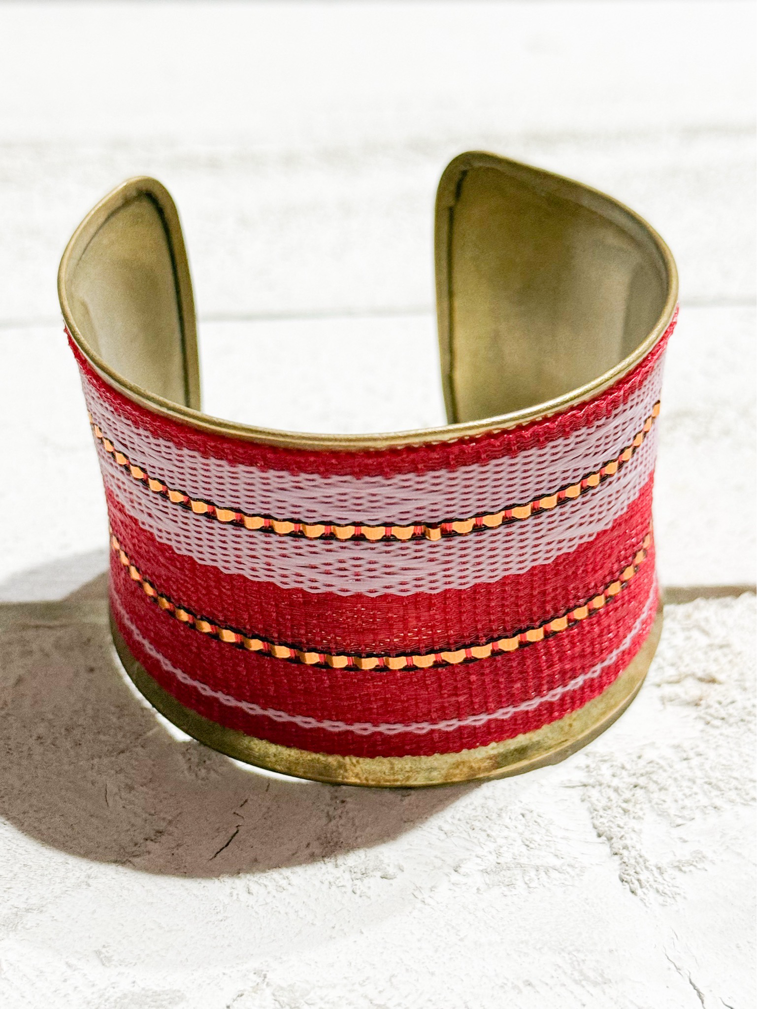 Brazalete rojo/dorado