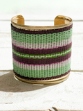 Brazalete verde/ berenjena