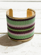 Brazalete verde/ berenjena