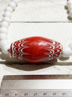 Gargantilla tribal rojo pieza XL