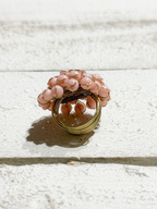 Anillo alambre rosa