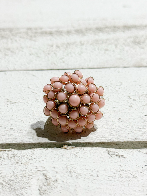 Anillo alambre rosa