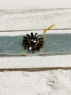 Gargantilla Choker terciopelo vintage agua