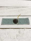 Gargantilla Choker terciopelo vintage agua