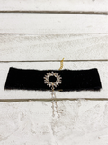 Gargantilla Choker terciopelo vintage negro