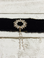 Gargantilla Choker terciopelo vintage negro
