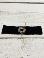Gargantilla Choker terciopelo vintage negro