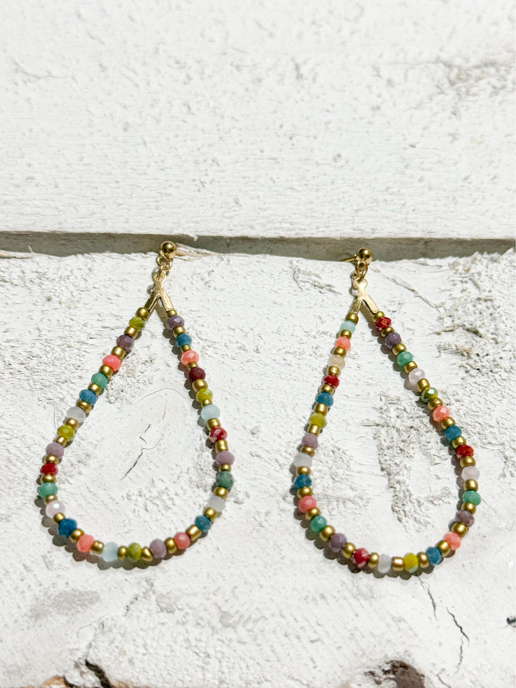 Pendientes gota mix colorines
