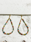 Pendientes gota mix colorines