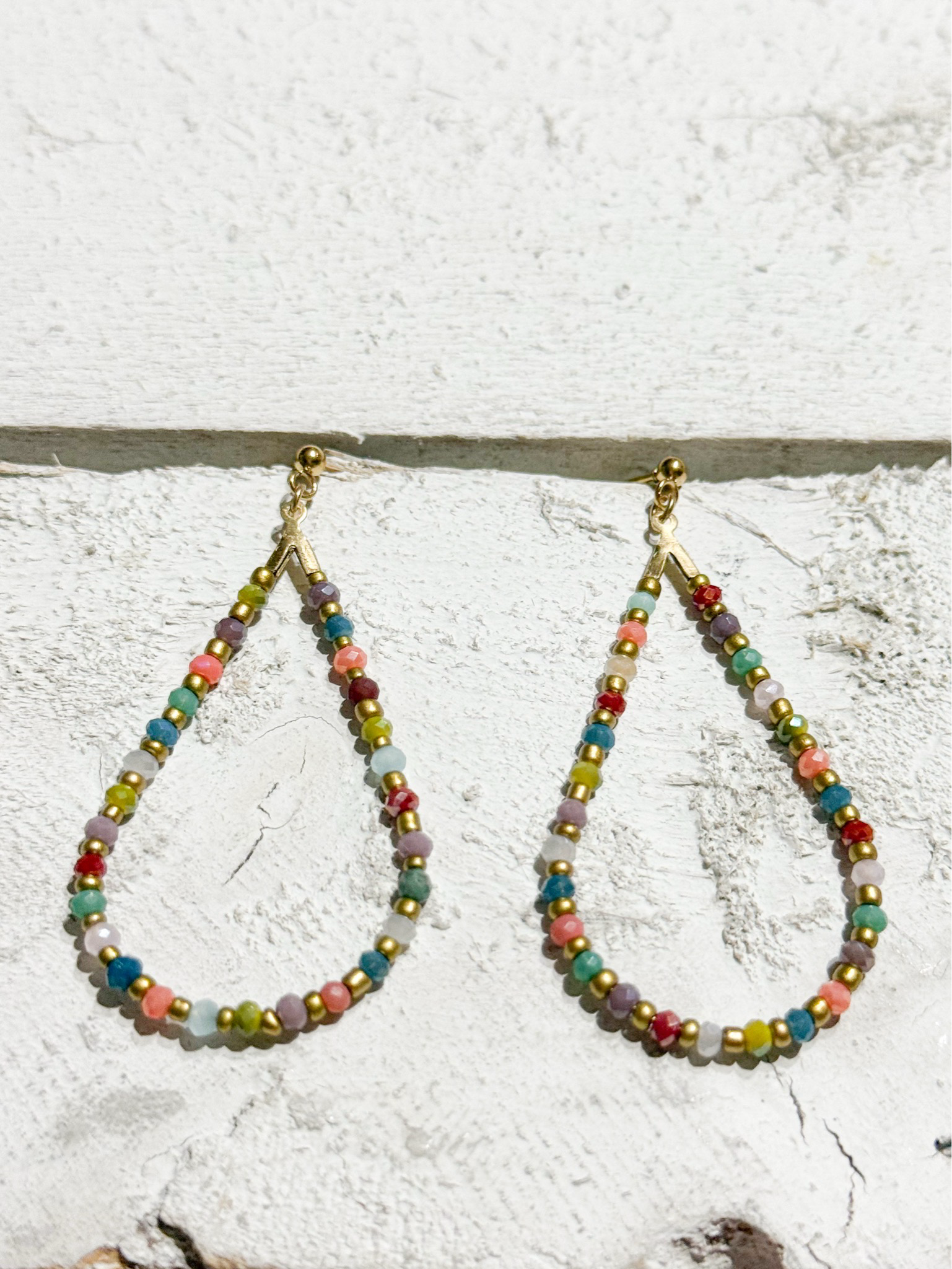 Pendientes gota mix colorines