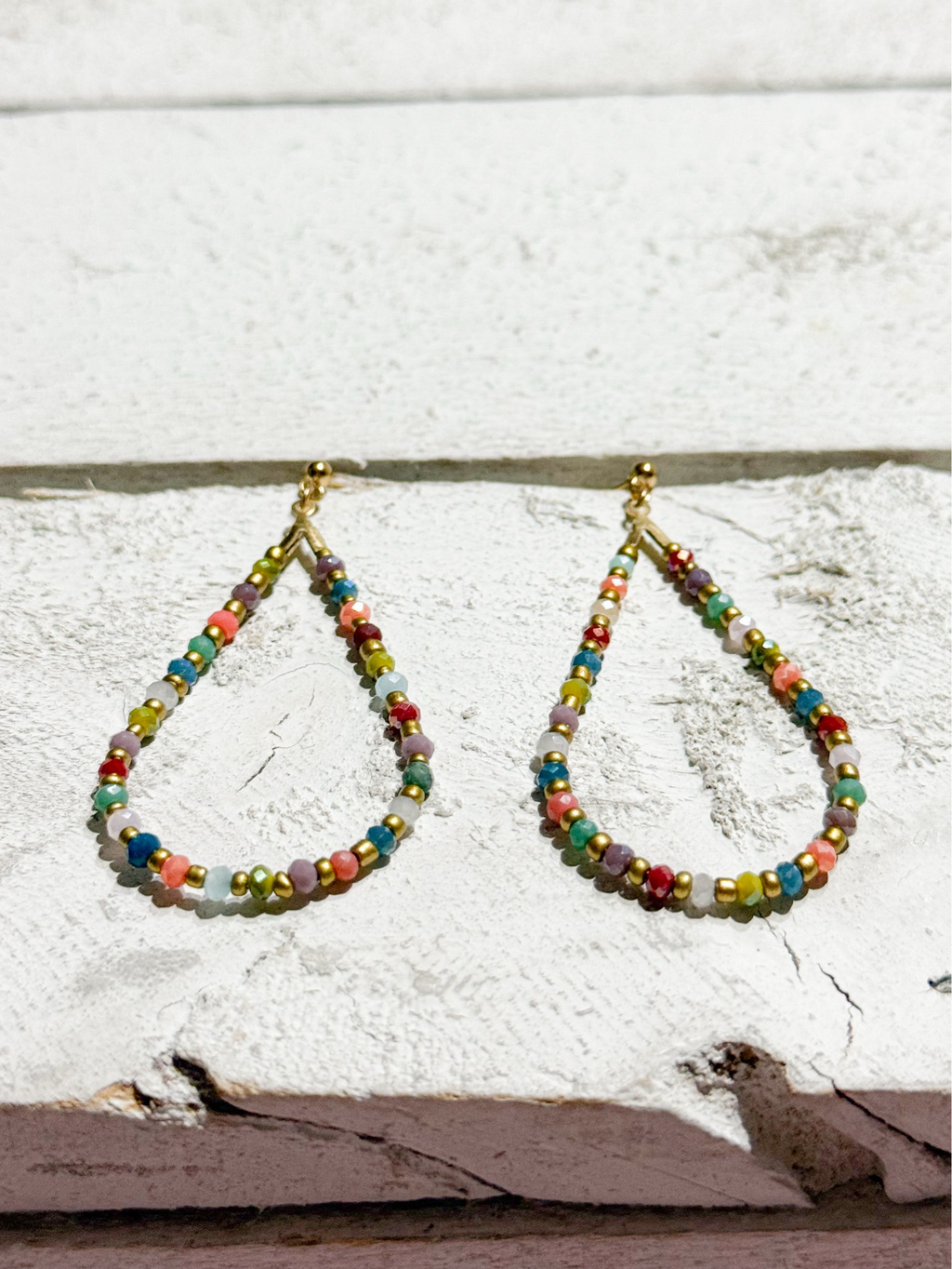 Pendientes gota mix colorines
