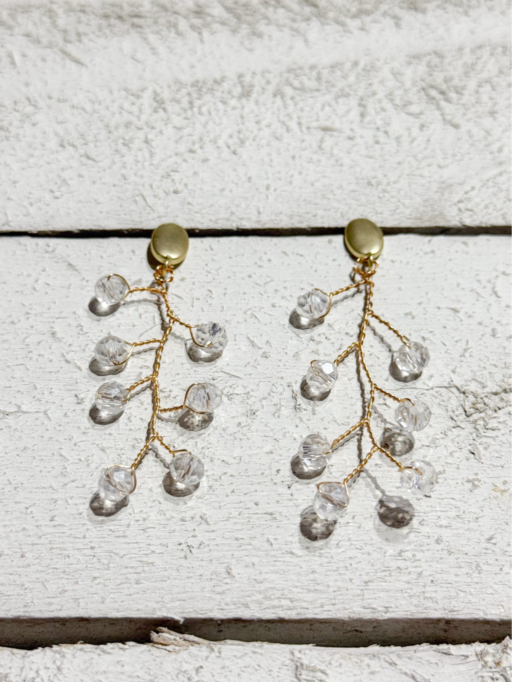 Pendientes rama cristal