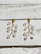 Pendientes rama cristal