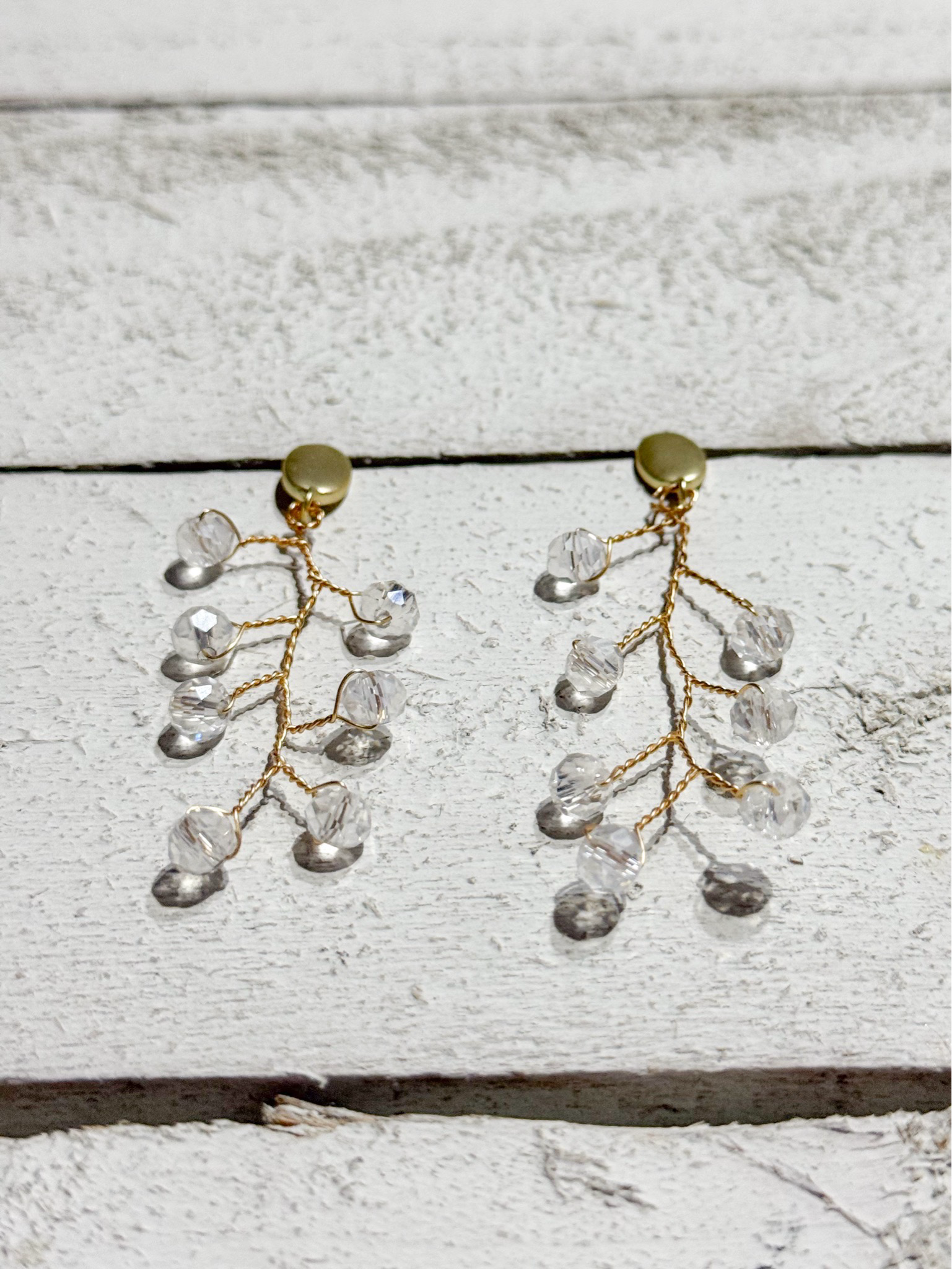 Pendientes rama cristal