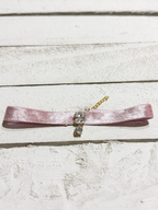 Gargantilla Choker terciopelo rosa
