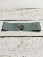Gargantilla Choker algodón vintage verde