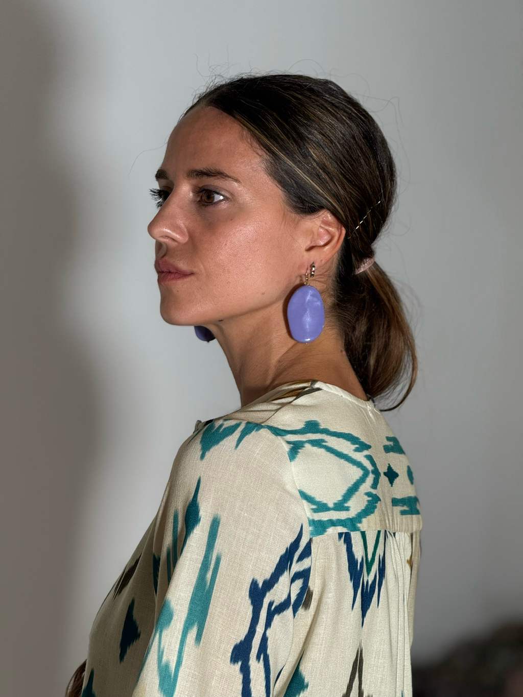 Pendientes morados