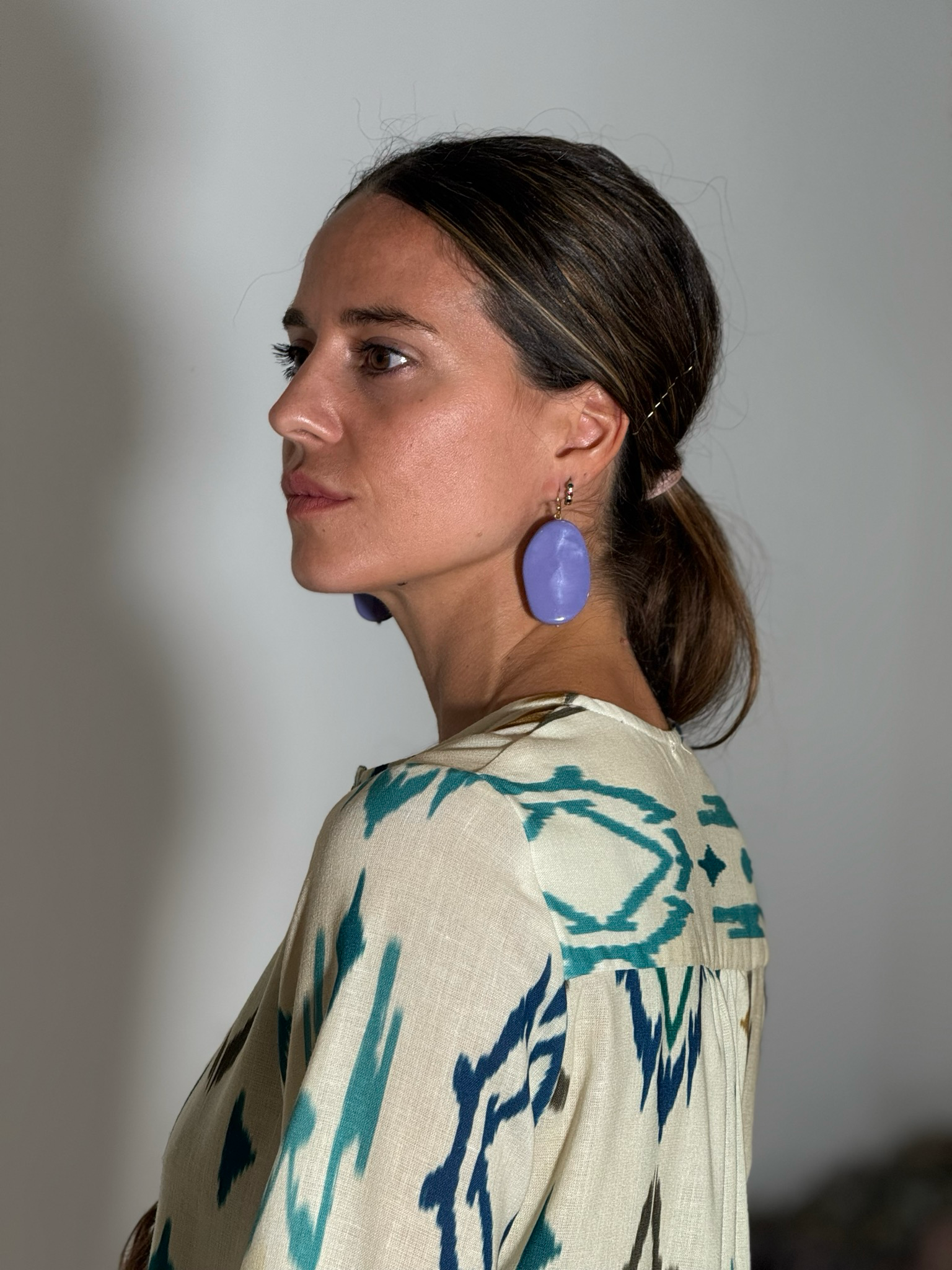 Pendientes morados