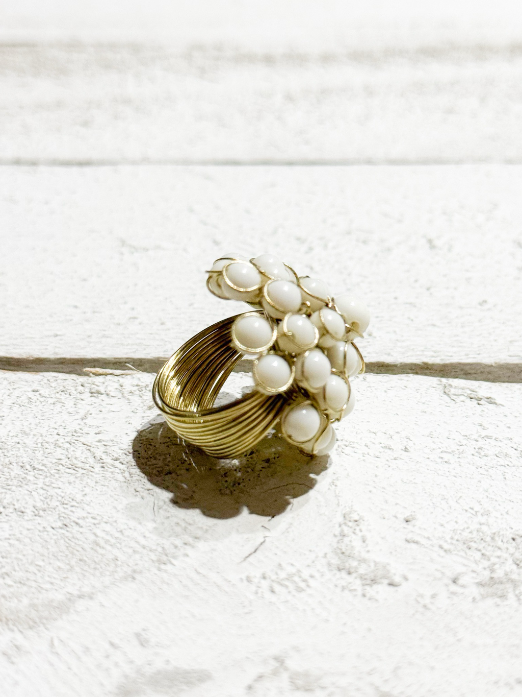 Anillo alambre natural