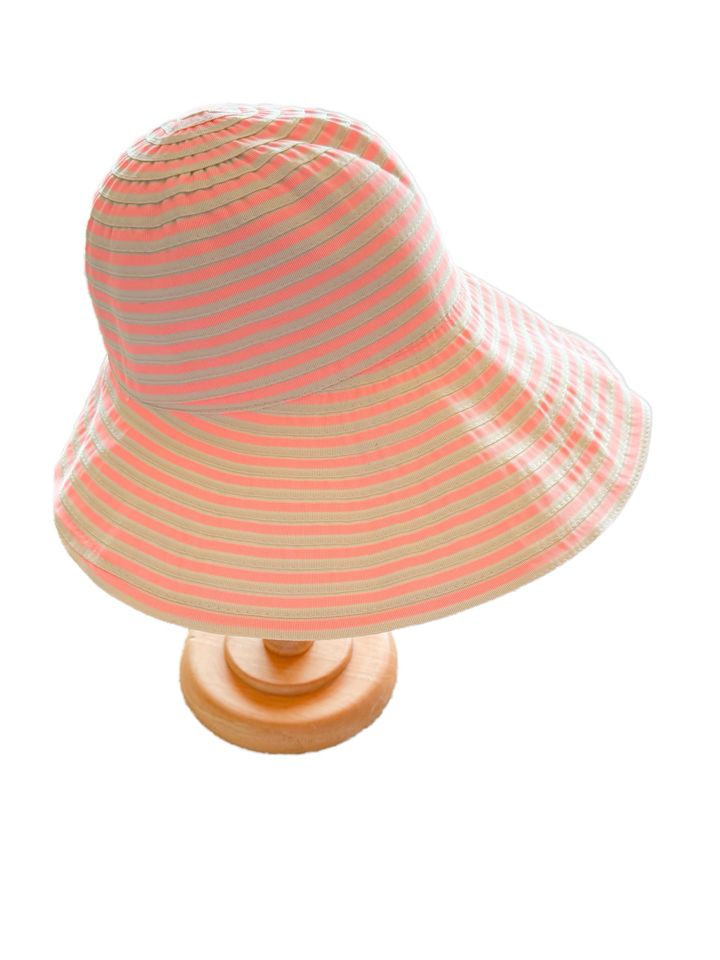 Sombrero rayas rosas