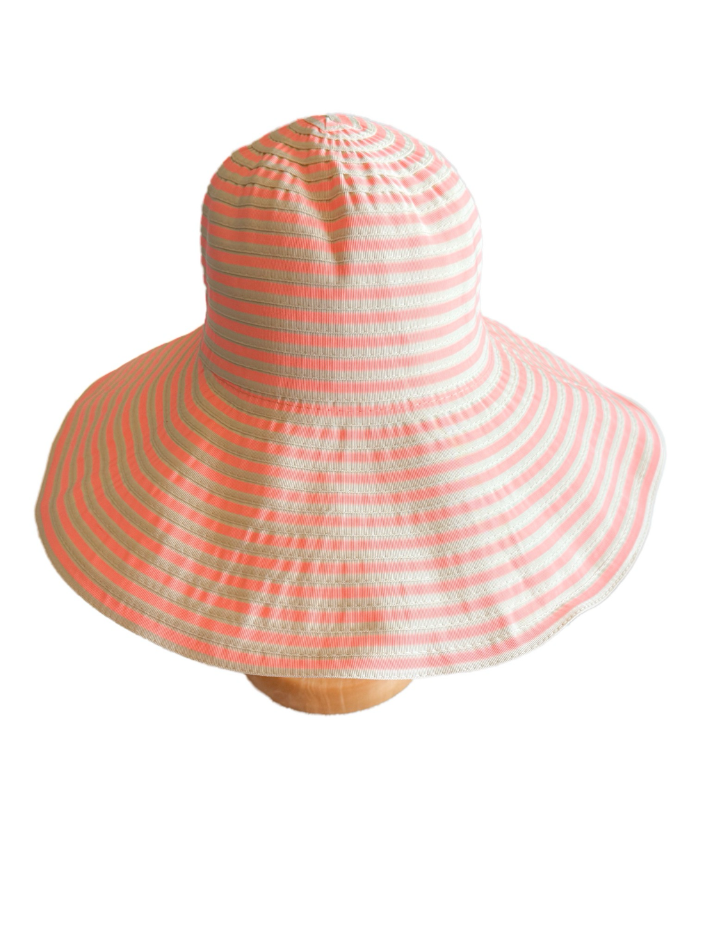 Sombrero rayas rosas