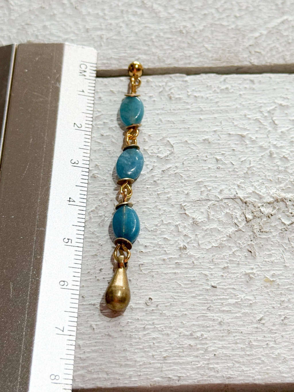 Pendientes gota azules