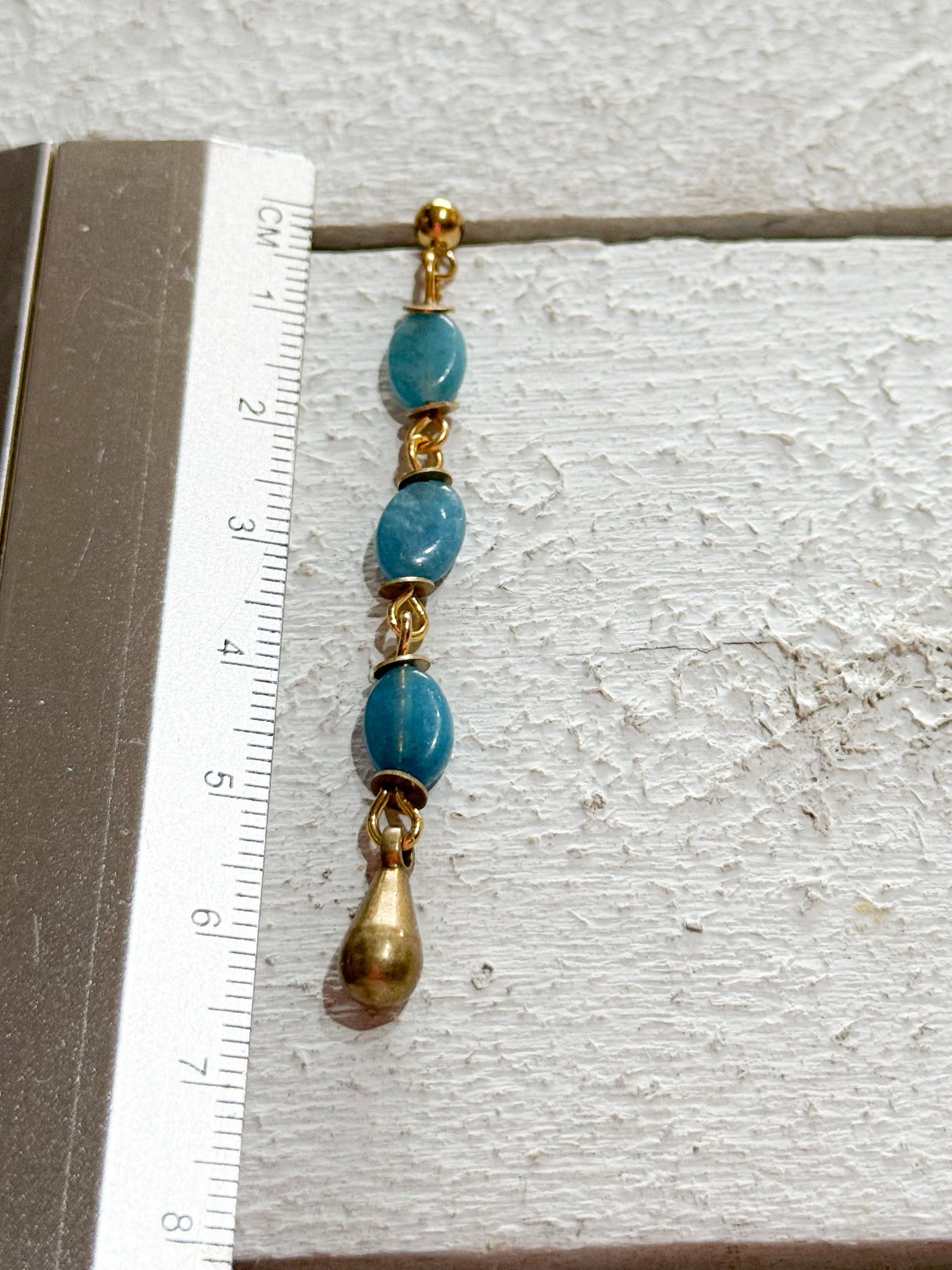 Pendientes gota azules