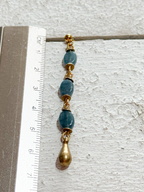 Pendientes gota verdes