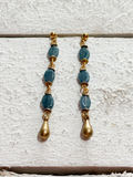 Pendientes gota verdes
