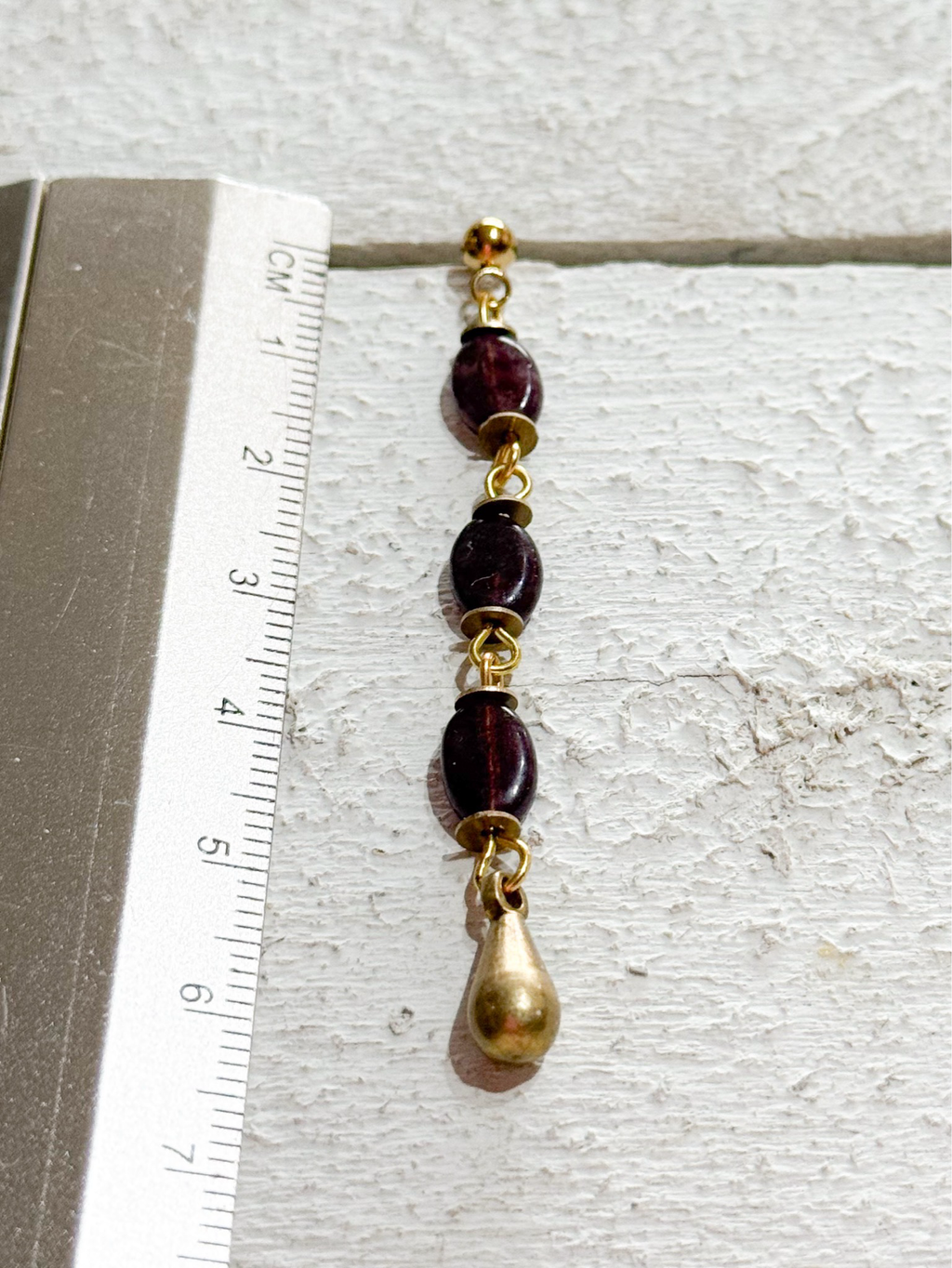 Pendientes gota marrones