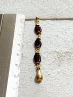 Pendientes gota marrones