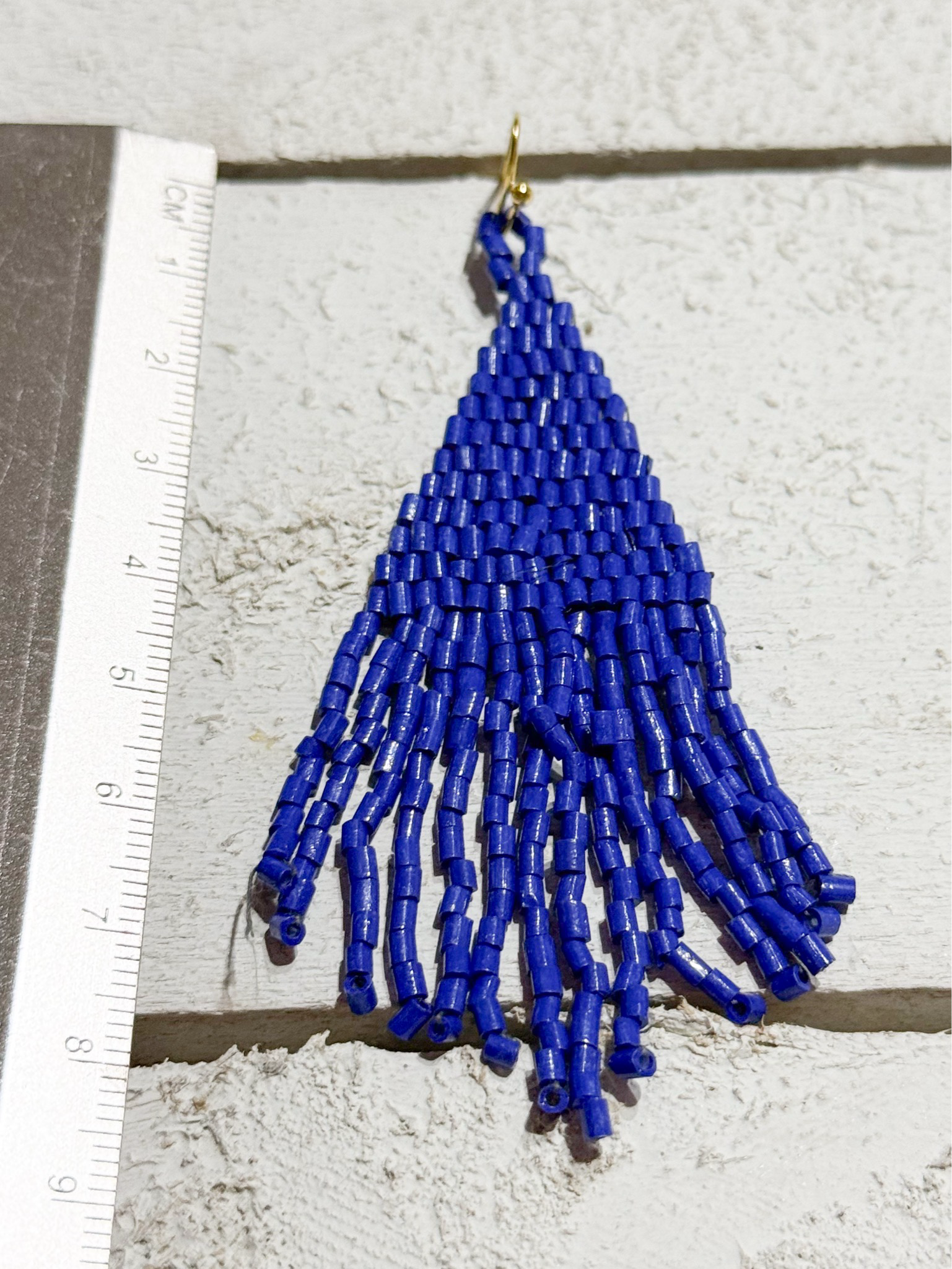 Pendientes miyuki azul noche