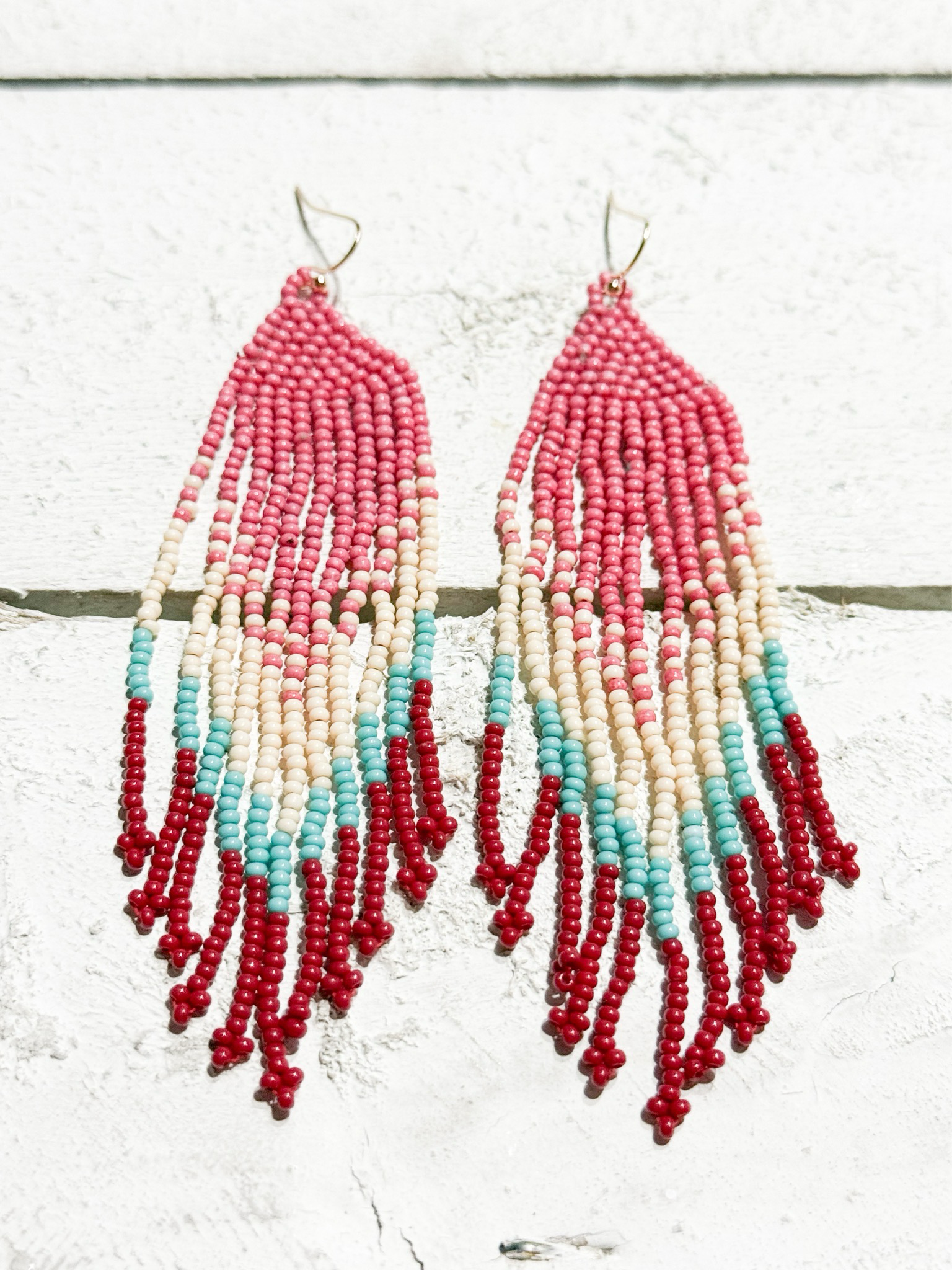 Pendientes miyuki degradé Rosa