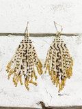 Pendientes miyuki zigzag natural