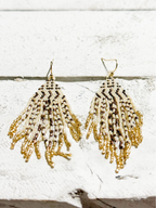 Pendientes miyuki zigzag natural
