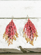 Pendientes miyuki zigzag fresa